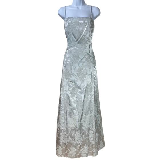 Vintage Steppin Out Formal Gown with Bolero Jacket Blue Size 13/14 Made in USA - Picture 2 of 15